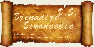 Đenadije Simončević vizit kartica
